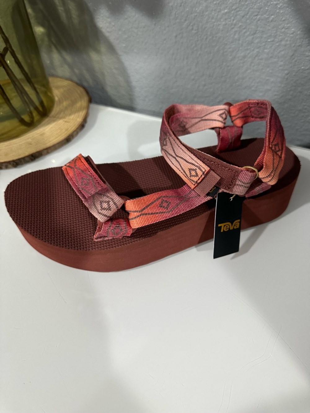 NEW! Free People Teva Platform Universal Sandals Sz 10 - Picture 5 of 7